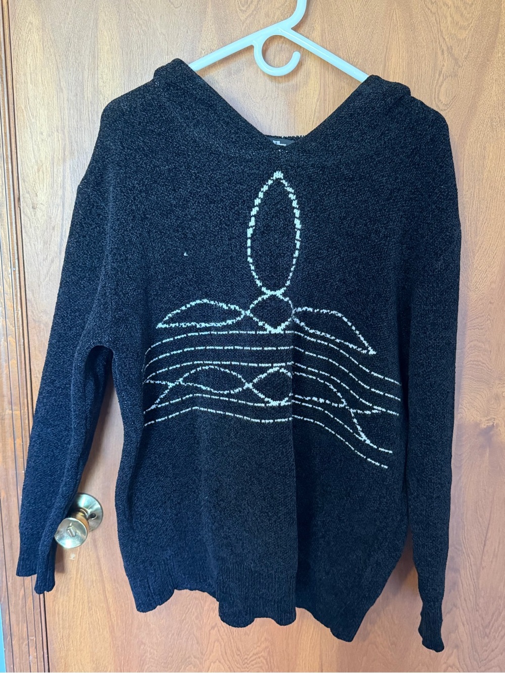 Rowdy Crowd Hooded V Neck Sweater